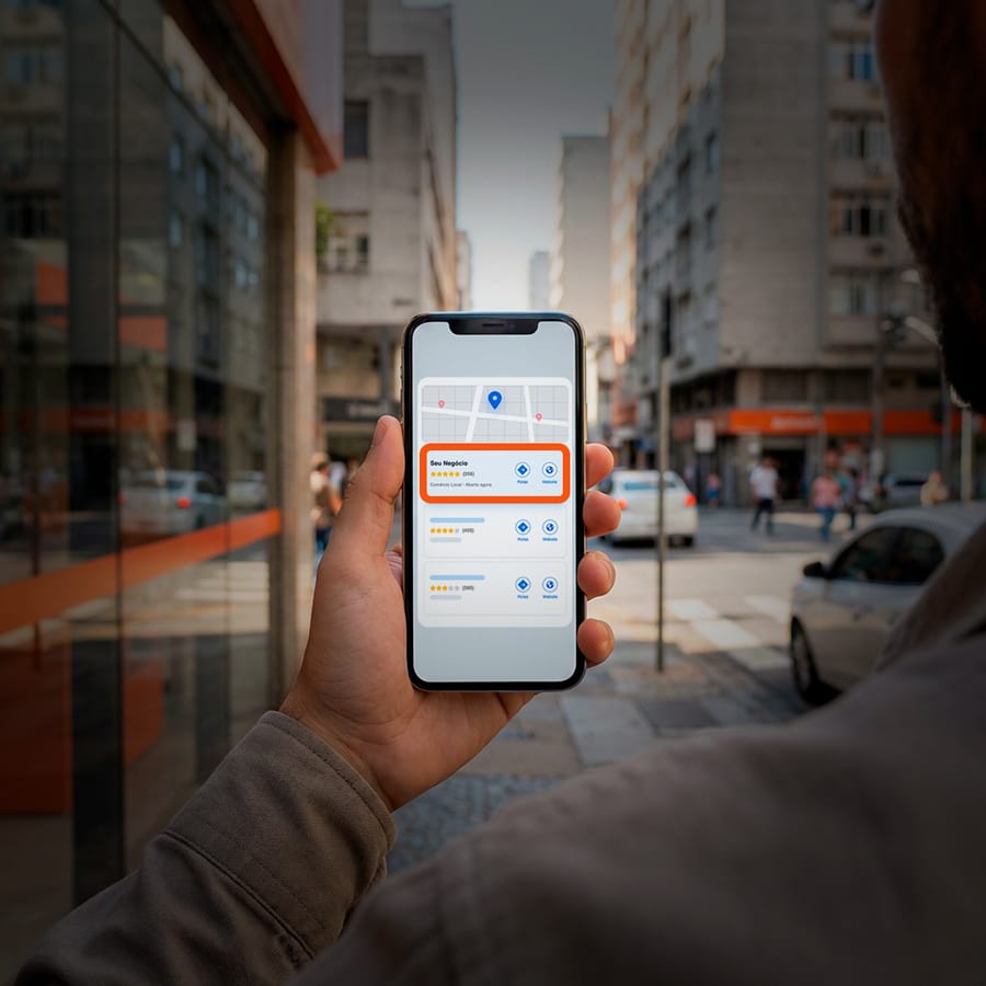 1º lugar no local-pack do Google